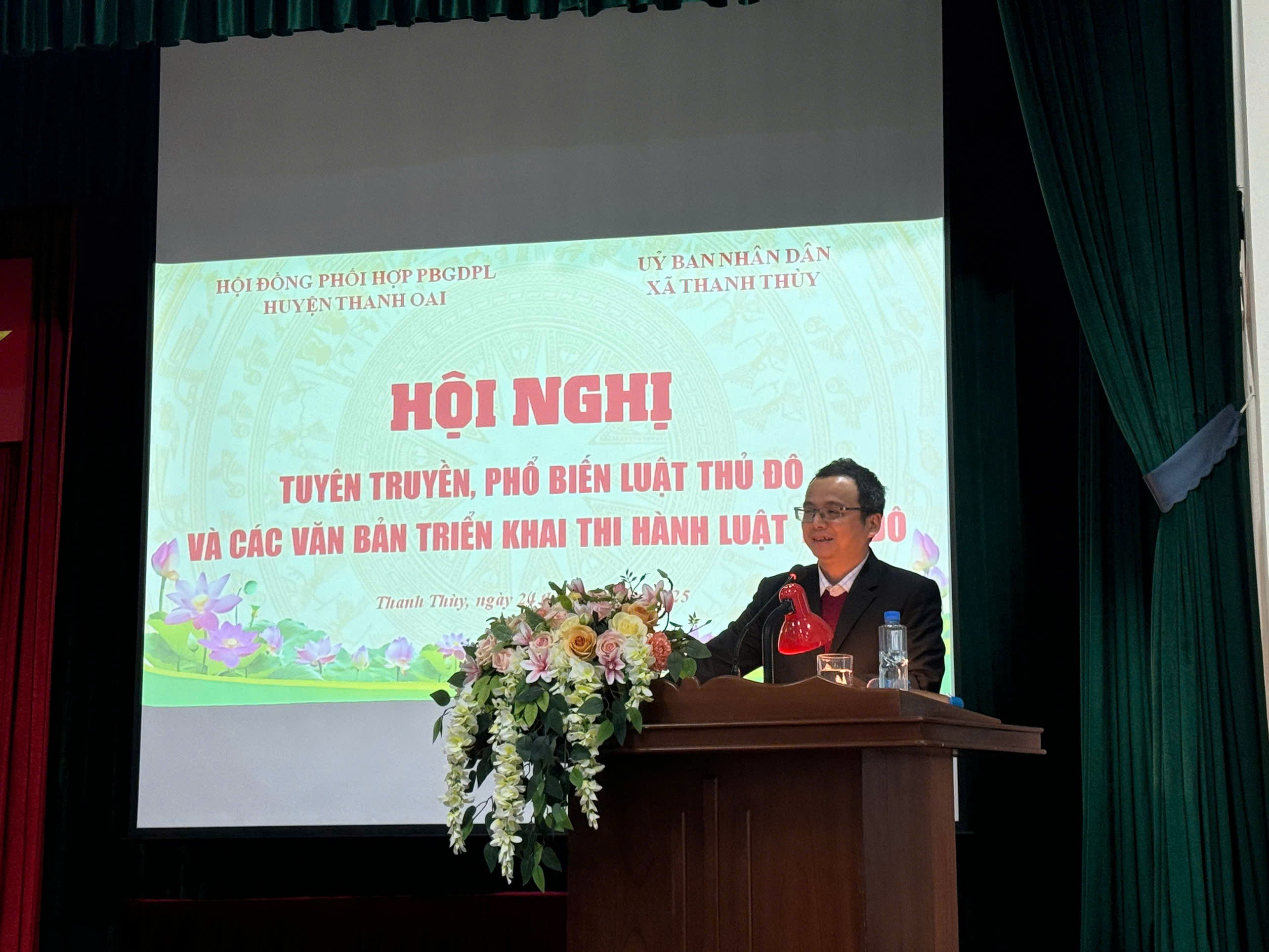 THANH THÙY TỔ CHỨC HỘI NGHỊ TUYÊN TRUYỀN, PHỔ BIẾN LUẬT THỦ ĐÔ VÀ CÁC VĂN BẢN TRIỂN KHAI THI HÀNH LUẬT THỦ ĐÔ